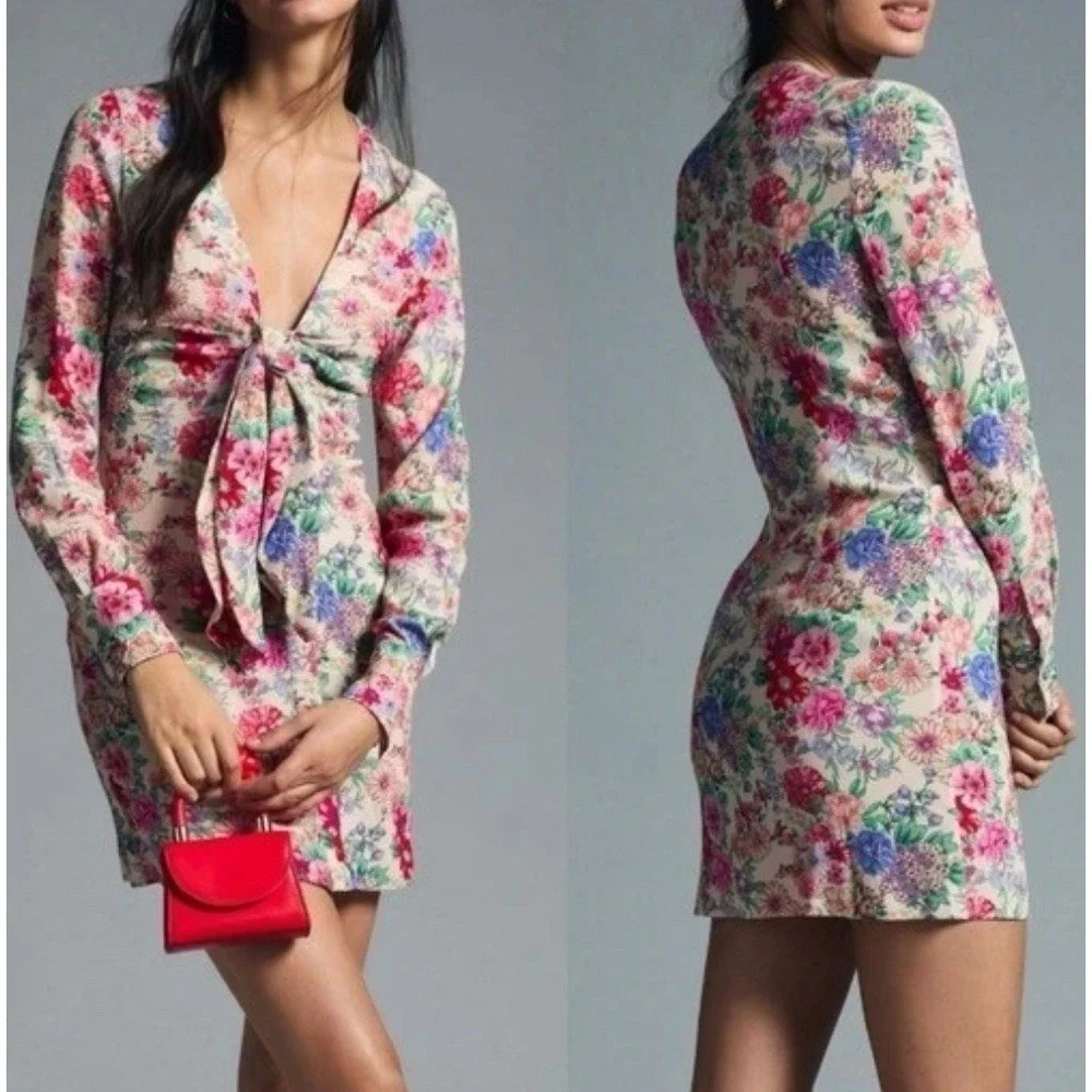 Favorite Daughter NEW Barely Holding It Together Floral Dress 12 Coquette Whimsy